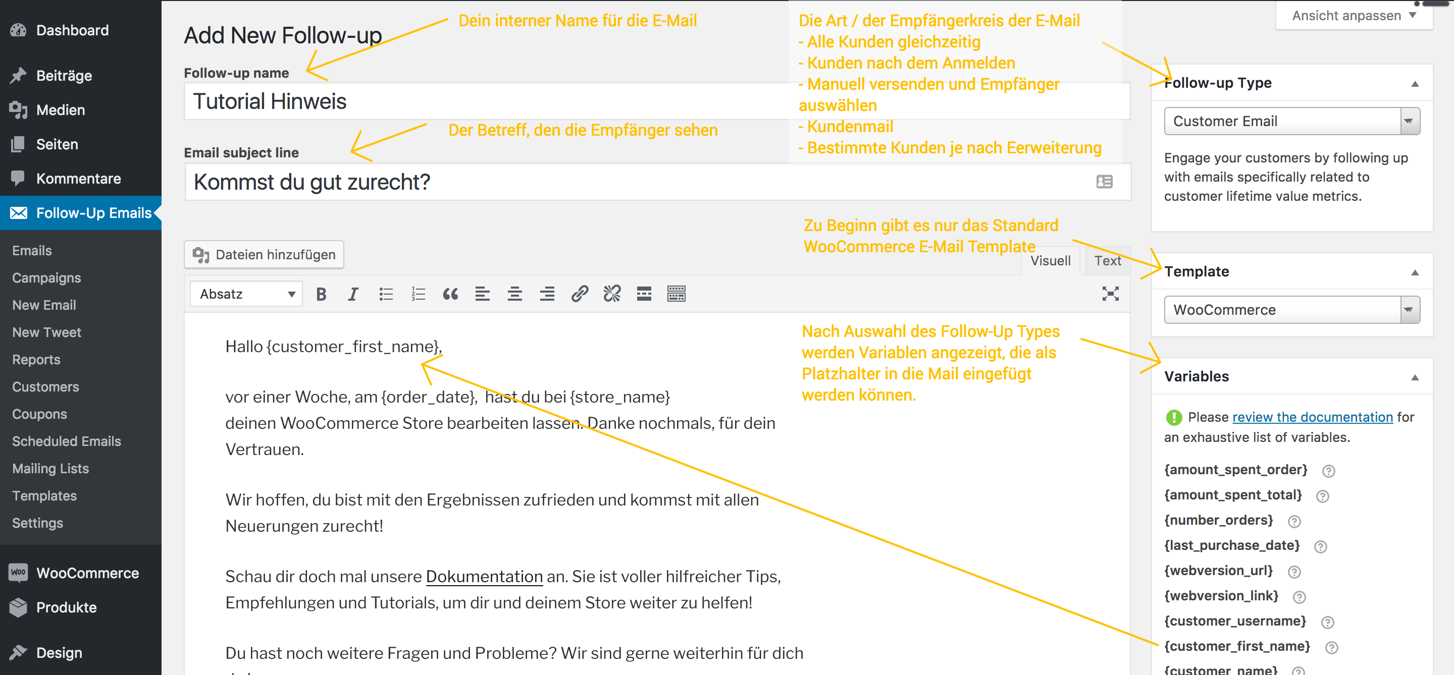 Follow-Ups E-Mail Erstellung